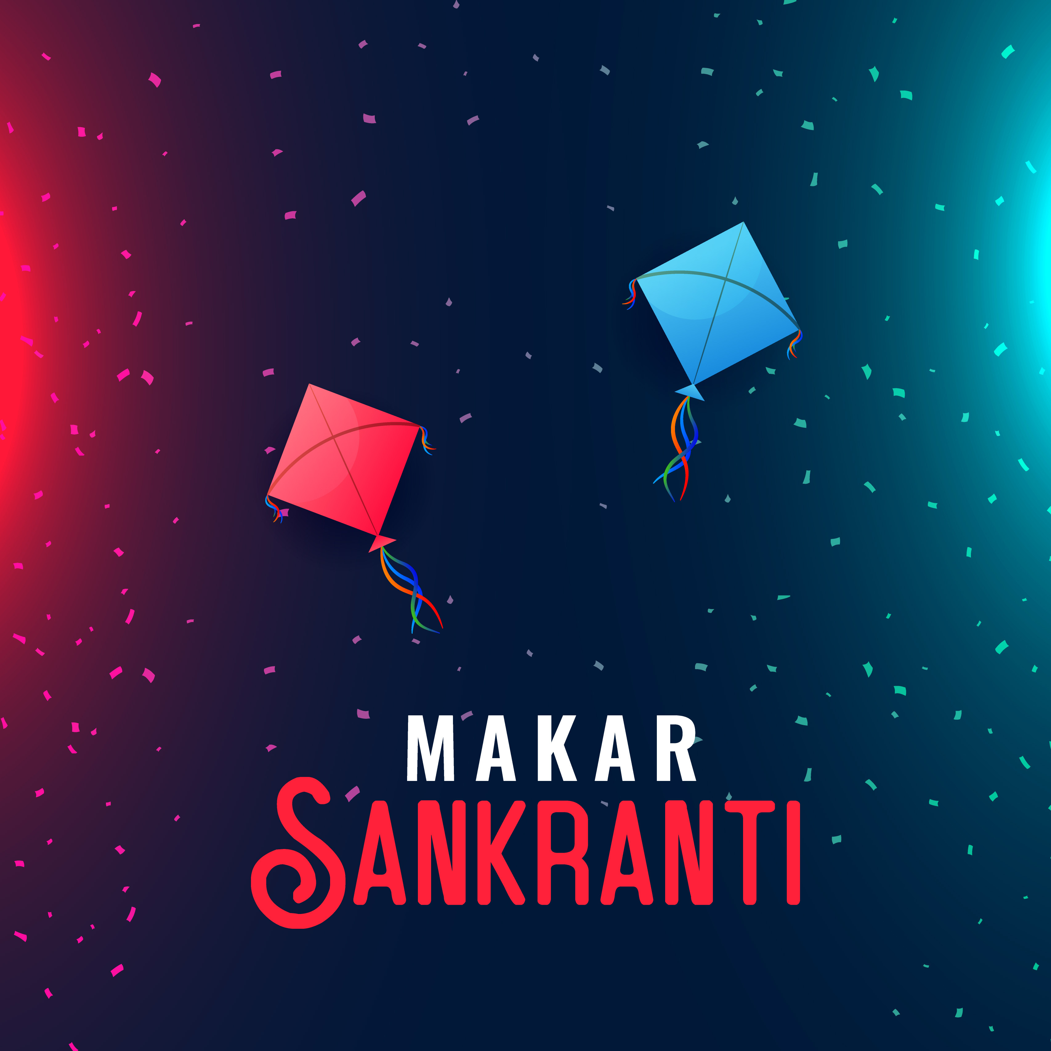 Makar Sankranti poster template