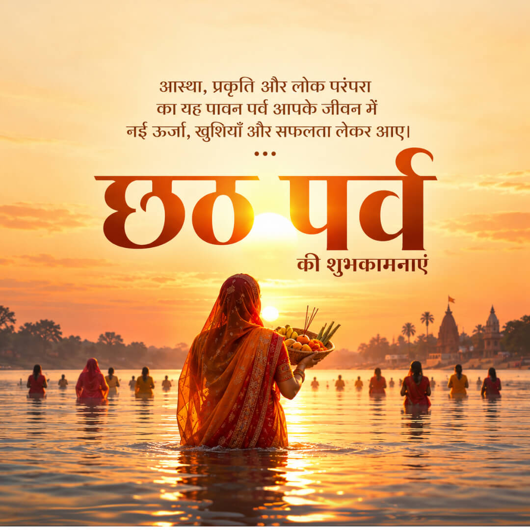 Chhath Pooja poster template
