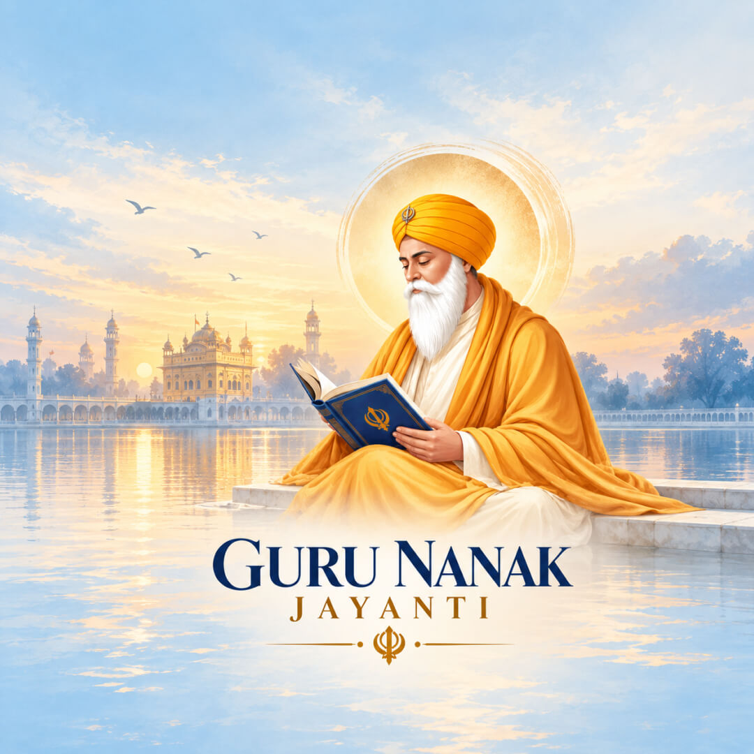 Guru Nanak Jayanti poster template